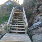 Keurbooms carpentry wooden decking and staircase After